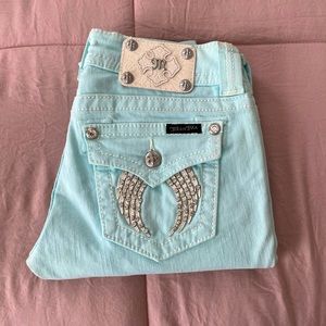 Miss Me Skinny Icy Blue Jean